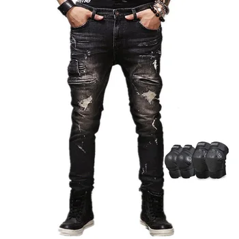 Motorcycle riding pants retro racing casual jeans anti-fall pants off-road jeans motocross trousers with kneepad elbow pads
Motorcycle riding pants retro racing casual jeans anti-fall pants off-road jeans motocross trousers with kneepad elbow pads