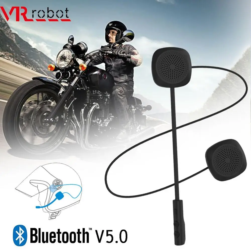 VR robot Bluetooth 5 0 Moto шлем гарнитура беспроводная стерео наушники мотоциклетный MP3