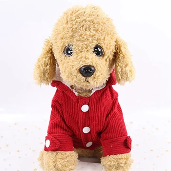 Pet Grooming Warm Accessories Winter Costume Corduroy Thickening Cotton-padded 2-legged Clothes With Leash Ring
Pet Grooming Warm Accessories Winter Costume Corduroy Thickening Cotton-padded 2-legged Clothes With Leash Ring