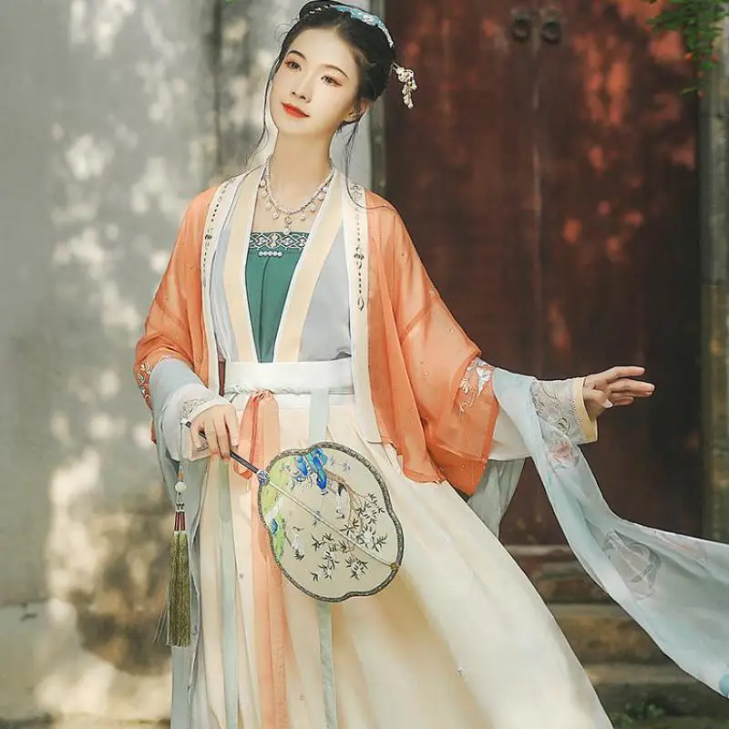 Traditional Women Hanfu Fairy Dress Stage Wear Asian Retro Tang Dynasty Princess Cosplay Costume Chinese Folk Dance Clothing Set
Traditional Women Hanfu Fairy Dress Stage Wear Asian Retro Tang Dynasty Princess Cosplay Costume Chinese Folk Dance Clothing Set