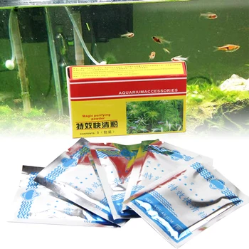 Water Purifying Powder Effective Portable Fish Tank Aquarium Water Magic Purifying Powder 5pcs
Water Purifying Powder Effective Portable Fish Tank Aquarium Water Magic Purifying Powder 5pcs