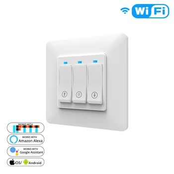 WiFi Smart Push Button Curtain Roller Blinds Shutter Switch Tuya Remote Control Motorized Motor Works with Alexa Google Home
WiFi Smart Push Button Curtain Roller Blinds Shutter Switch Tuya Remote Control Motorized Motor Works with Alexa Google Home