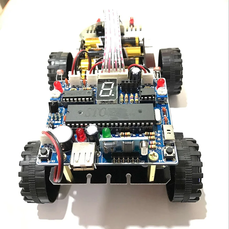 Maker B08 Robot Microcontroller Smart Remote Control Tracking Infrared Obstacle Avoidance Bluetooth Search Light Multi-functiona
Maker B08 Robot Microcontroller Smart Remote Control Tracking Infrared Obstacle Avoidance Bluetooth Search Light Multi-functiona