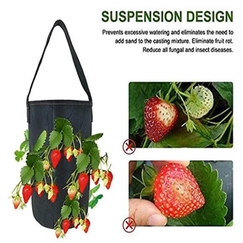 8/11 Hole Potato Strawberry Planter Bags For Growing Potatoes Outdoor Vertical Garden Hanging Open Vegetable Planting Grow Bag 
8/11 Hole Potato Strawberry Planter Bags For Growing Potatoes Outdoor Vertical Garden Hanging Open Vegetable Planting Grow Bag