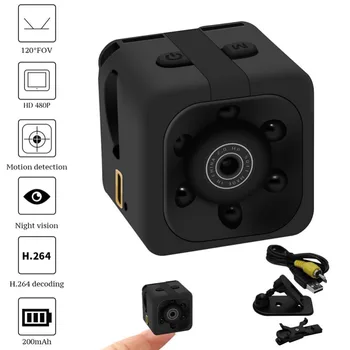 Small Dashboard Camera 480P Rotatable Adjustable Intelligent Motion Detection Night Vision Recorder Camcorder DV New