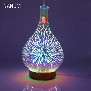 3D Fireworks LED Night Light Air Humidifier Glass Vase Shape Aroma Essential Oil Diffuser Mist Maker Ultrasonic Humidifier Gift
3D Fireworks LED Night Light Air Humidifier Glass Vase Shape Aroma Essential Oil Diffuser Mist Maker Ultrasonic Humidifier Gift