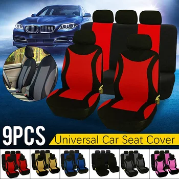 9pcs Car Seat Covers Set Polyester Fabric Auto Protect Covers Universal Fits Most Cars Covers Car Seat Protector Car Styling
9pcs Car Seat Covers Set Polyester Fabric Auto Protect Covers Universal Fits Most Cars Covers Car Seat Protector Car Styling