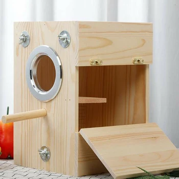 1 Pcs Paulownia Wood Parakeet Bird Nesting Box House Budgie Breeding Mating Box Home Balcony Decoration
1 Pcs Paulownia Wood Parakeet Bird Nesting Box House Budgie Breeding Mating Box Home Balcony Decoration