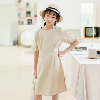 YourSeason Kids Solid Beige Dresses Short Sleeve Elegant Cotton Bow Children Summer Dress Teen Baby Leisure Clothes 2020 New
YourSeason Kids Solid Beige Dresses Short Sleeve Elegant Cotton Bow Children Summer Dress Teen Baby Leisure Clothes 2020 New