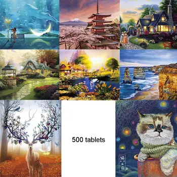 500 Pcs/Pack Thicken Puzzle for Adults Nature Landscape Assemble Jigsaw Home Decoration Intellective Educational Toys 
500 Pcs/Pack Thicken Puzzle for Adults Nature Landscape Assemble Jigsaw Home Decoration Intellective Educational Toys