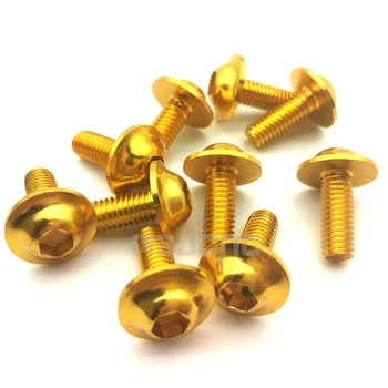 10pcs Motorcycle Bolts Screw M6 x 16 mm Aluminum adornment Bolts Red Anodised 16mm Bolts Red Screws M6 Cap Head 
10pcs Motorcycle Bolts Screw M6 x 16 mm Aluminum adornment Bolts Red Anodised 16mm Bolts Red Screws M6 Cap Head