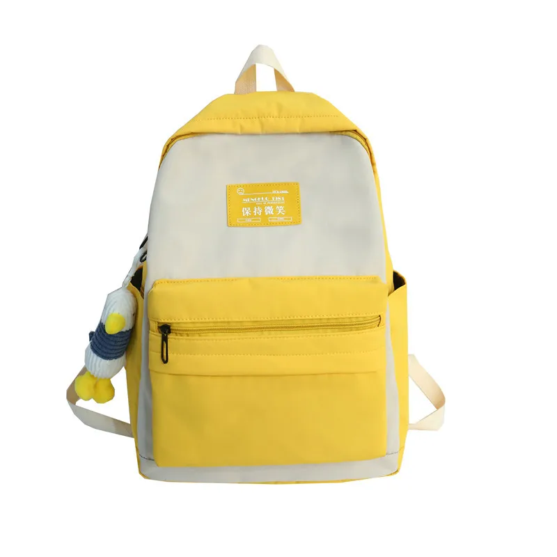 New Style WOMEN'S Bag Fashion Canvas Backpack Large Capacity College Style Schoolbag Contrast Color Backpack
New Style WOMEN'S Bag Fashion Canvas Backpack Large Capacity College Style Schoolbag Contrast Color Backpack