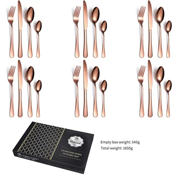 24 Pieces Luxury Tablewellware Cutlery Set For Kitchen Stainless Steel Tableware Set Fork Spoon Knife Dinnerware Set Gift Box
24 Pieces Luxury Tablewellware Cutlery Set For Kitchen Stainless Steel Tableware Set Fork Spoon Knife Dinnerware Set Gift Box