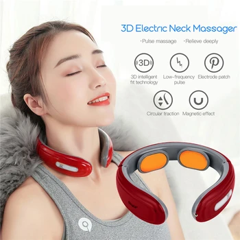 Electric Pulse Cervical Spine Massager Acupuncture Magnetic Therapy Pain Relief Tool Muscle Fatigue Health Care Relaxation
Electric Pulse Cervical Spine Massager Acupuncture Magnetic Therapy Pain Relief Tool Muscle Fatigue Health Care Relaxation