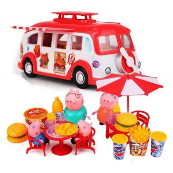 Original Peppa Pig Toys Doll Dining Car Slide Amusement Park Family Full Roles Action Figure Model Educational Children Gifts
Original Peppa Pig Toys Doll Dining Car Slide Amusement Park Family Full Roles Action Figure Model Educational Children Gifts