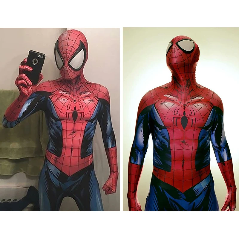 Anime Ultimate Spiderman Costume 3D Shade Spandex Spider-man Superhero Bodysuit for Halloween Costume Cosplay Spider-man Costume
Anime Ultimate Spiderman Costume 3D Shade Spandex Spider-man Superhero Bodysuit for Halloween Costume Cosplay Spider-man Costume