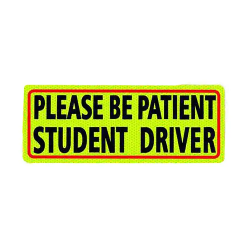 Please Be Patient Reusable Safety Caution Student Driver Magnet Sign Reflective Magnetic Vehicle Car Bumper Sticker
Please Be Patient Reusable Safety Caution Student Driver Magnet Sign Reflective Magnetic Vehicle Car Bumper Sticker