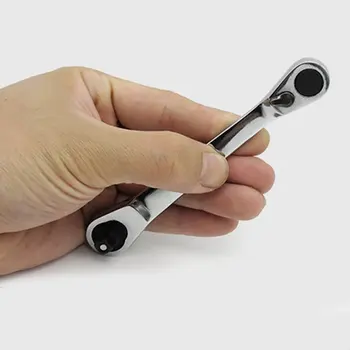 1PC 1/4"Mini Ratchet Wrench Double-Ended Torque Small Fly Socket Wrench Spanner Hand Repair Tools Wrench Repair Tools
1PC 1/4"Mini Ratchet Wrench Double-Ended Torque Small Fly Socket Wrench Spanner Hand Repair Tools Wrench Repair Tools