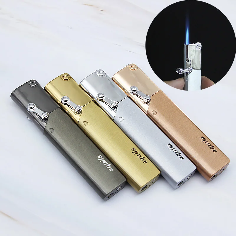 Strip Metal Gas Lighter Mini Lighters Smoking Accessories Turbo Lighter Gadgets for Men Creative Electronic Lighters
Strip Metal Gas Lighter Mini Lighters Smoking Accessories Turbo Lighter Gadgets for Men Creative Electronic Lighters