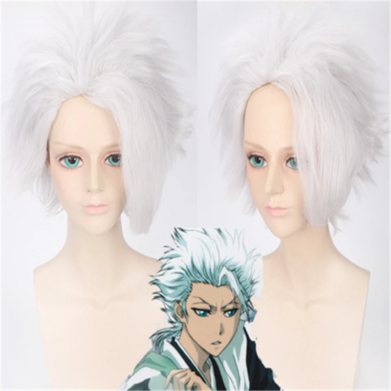 Anime Men's BLEACH Hitsugaya Toushirou Wig Cosplay Costume Short Silver White Fluffy Heat Resistance Synthetic Hair Wigs
Anime Men's BLEACH Hitsugaya Toushirou Wig Cosplay Costume Short Silver White Fluffy Heat Resistance Synthetic Hair Wigs