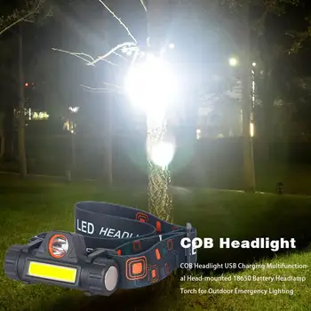 Protable COB Headlight USB Charging Multifunctional Head-mounted Headlamp Torch For Outdoor Hiking Camping Fishing Headlight
Protable COB Headlight USB Charging Multifunctional Head-mounted Headlamp Torch For Outdoor Hiking Camping Fishing Headlight