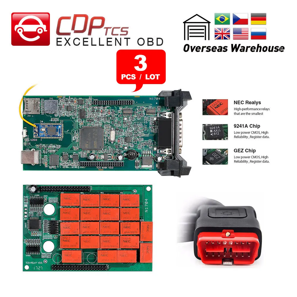 3pcs/Lot CDP TCS cdp pro new case plus bluetooth 2016.00 keygen software OBDII scanner cars trucks OBD2 diagnostic tool
3pcs/Lot CDP TCS cdp pro new case plus bluetooth 2016.00 keygen software OBDII scanner cars trucks OBD2 diagnostic tool
