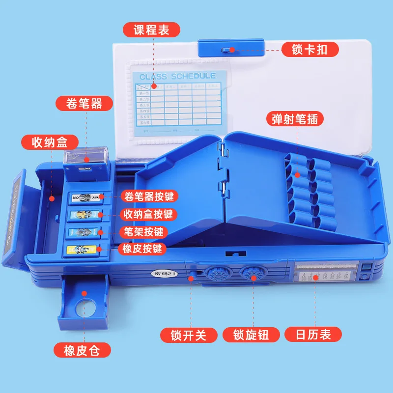 Transformation King Kong Password Pencil Case Male Young STUDENT'S High-End Transformation Automatic Pencil Case Multi-functiona
Transformation King Kong Password Pencil Case Male Young STUDENT'S High-End Transformation Automatic Pencil Case Multi-functiona