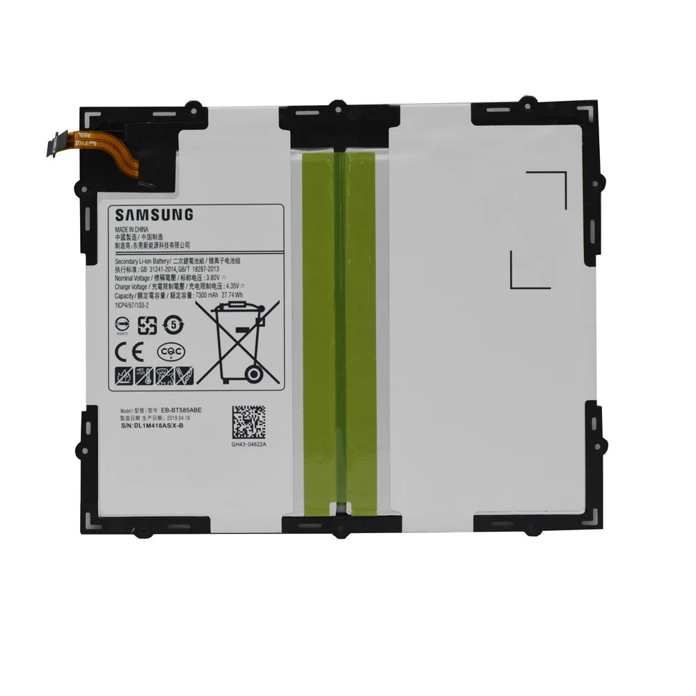 Original Battery For Samsung Galaxy Tablet Tab A 10.1 2016 T580 SM-T585C T585 T580N 7300mAh EB-BT585ABE Batteria+ Tools
Original Battery For Samsung Galaxy Tablet Tab A 10.1 2016 T580 SM-T585C T585 T580N 7300mAh EB-BT585ABE Batteria+ Tools