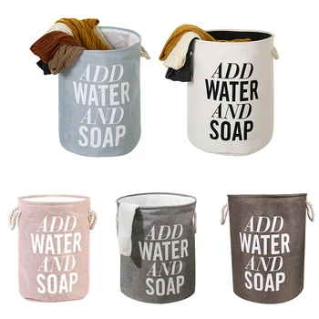 Simple Letter Print Foldable Cotton Linen Storage Bins Baskets Sundries Bat Clothes Organizer with Handles for Homeske
Simple Letter Print Foldable Cotton Linen Storage Bins Baskets Sundries Bat Clothes Organizer with Handles for Homeske