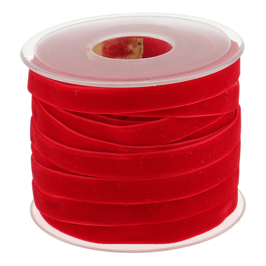20 Yard 10mm Wide Velvet Ribbon Roll For Wedding Party Decoration Crafts 20 Yard 10mm Wide Velvet Ribbon Roll For Wedding Party Decoration Crafts