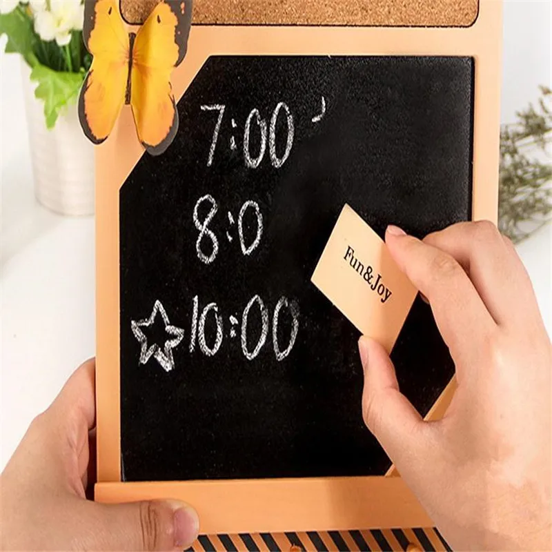 Small Blackboard Hanging Bulletin Board Cork Flip Chart Boards Writable Chalk Wooden Wordpad DIY Decor Photo Wall Chalkboard
Small Blackboard Hanging Bulletin Board Cork Flip Chart Boards Writable Chalk Wooden Wordpad DIY Decor Photo Wall Chalkboard