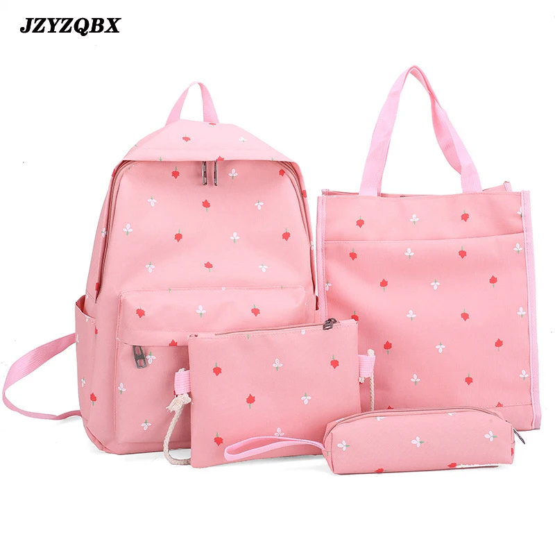 JZYZQBX 4 Pcs/Set School Bag School Backpack For Girls Teenager Students School Bags Mini Flowers Backpacks mochila escolar 
JZYZQBX 4 Pcs/Set School Bag School Backpack For Girls Teenager Students School Bags Mini Flowers Backpacks mochila escolar