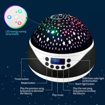 Romantic USB Projection Lamp Atmosphere Lamp Rotating Star Light Sleep for Kid Remote Control LED Music Night Light Projector
Romantic USB Projection Lamp Atmosphere Lamp Rotating Star Light Sleep for Kid Remote Control LED Music Night Light Projector