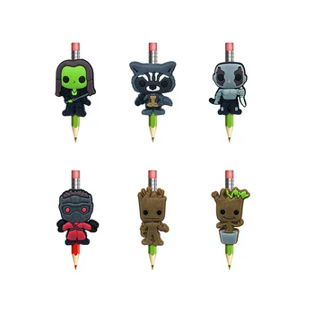 6pcs/lot Hot Sale GUARDIANS OF THE GALAXY Pen Caps Pencil Topper Office Stationery School Supply Straw Accessory Gift Kids 
6pcs/lot Hot Sale GUARDIANS OF THE GALAXY Pen Caps Pencil Topper Office Stationery School Supply Straw Accessory Gift Kids