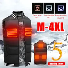 Smart Electric Heating Vest USB Charging Heating Vest Unisex Outdoor Camping Fishing Thermal Clothing Thick & Warm 5 Fever Zone
Smart Electric Heating Vest USB Charging Heating Vest Unisex Outdoor Camping Fishing Thermal Clothing Thick & Warm 5 Fever Zone