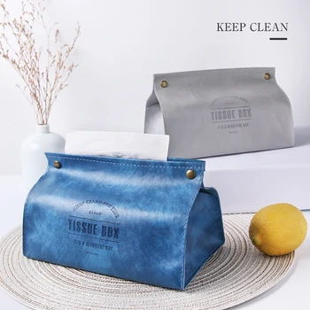 Nordic Leather Desktop Tissue Box Car Seat Storage Removable Tissue Case aper Towel Container Facial Napkin Holder 
Nordic Leather Desktop Tissue Box Car Seat Storage Removable Tissue Case aper Towel Container Facial Napkin Holder