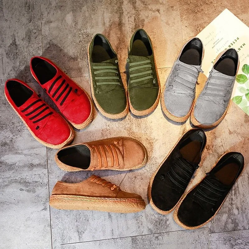 Spring and Autumn Women's Single Shoes Flat Heel Round Head Cover Foot Loafers Vintage Plus-size Casual Shoes Women Shoes S047
Spring and Autumn Women's Single Shoes Flat Heel Round Head Cover Foot Loafers Vintage Plus-size Casual Shoes Women Shoes S047