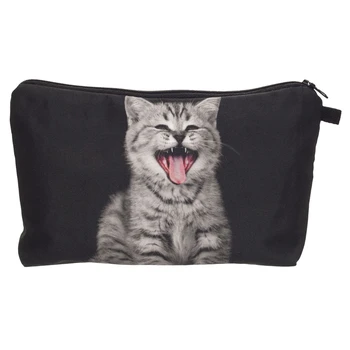 Black Women Cosmetic Bag Zipper Neceser Portable Makeup Bag Case Print Cute Cry Cat Organizer Bolsa feminina Travel Toiletry Bag
Black Women Cosmetic Bag Zipper Neceser Portable Makeup Bag Case Print Cute Cry Cat Organizer Bolsa feminina Travel Toiletry Bag