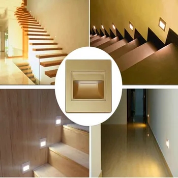 Recessed LED wall Sconce lights 1.5W AC85-265V SMD5730 Step Stairway Night Lamp applique murale luminaire kitchen Stairs Closet
Recessed LED wall Sconce lights 1.5W AC85-265V SMD5730 Step Stairway Night Lamp applique murale luminaire kitchen Stairs Closet