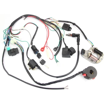 1Set Full Complete Electrics Wiring Harness CDI STATOR 6 Coil For Motorcycle ATV Quad Pit Bike Buggy Go Kart 50 70 90 110 125cc 
1Set Full Complete Electrics Wiring Harness CDI STATOR 6 Coil For Motorcycle ATV Quad Pit Bike Buggy Go Kart 50 70 90 110 125cc