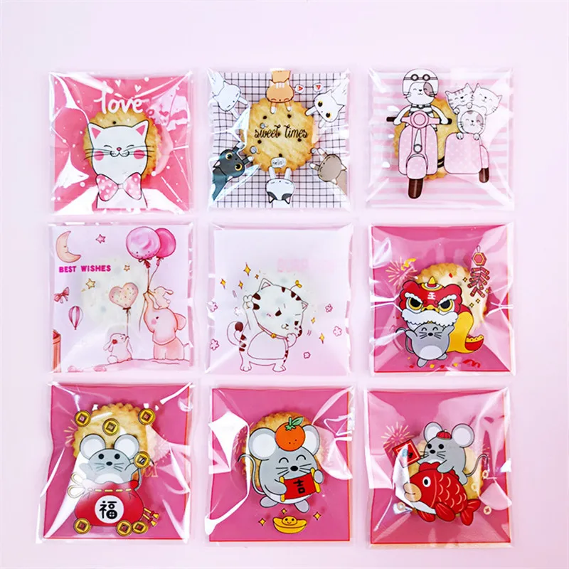 100 Pcs 7x7cm Plastic Cartoon Self-Adhesive Bakery Packaging Cookie Snack Candy Bags New Year Wedding Party Gift
100 Pcs 7x7cm Plastic Cartoon Self-Adhesive Bakery Packaging Cookie Snack Candy Bags New Year Wedding Party Gift