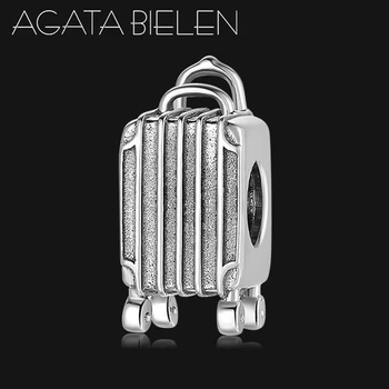 Hot 925 Sterling Silver Suitcase for travel charms DIY Accessories Beads Fit Original europeu Charm Bracelet Jewelry making
Hot 925 Sterling Silver Suitcase for travel charms DIY Accessories Beads Fit Original europeu Charm Bracelet Jewelry making