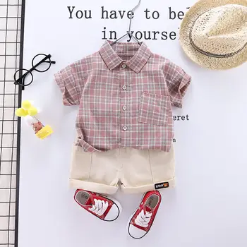 Children Summer Fashion Cotton Baby Boy Cartoon plaid T-shirt Shorts 2Pcs/sets Infant Gentleman Outfit Kids Toddler Tracksuits
Children Summer Fashion Cotton Baby Boy Cartoon plaid T-shirt Shorts 2Pcs/sets Infant Gentleman Outfit Kids Toddler Tracksuits