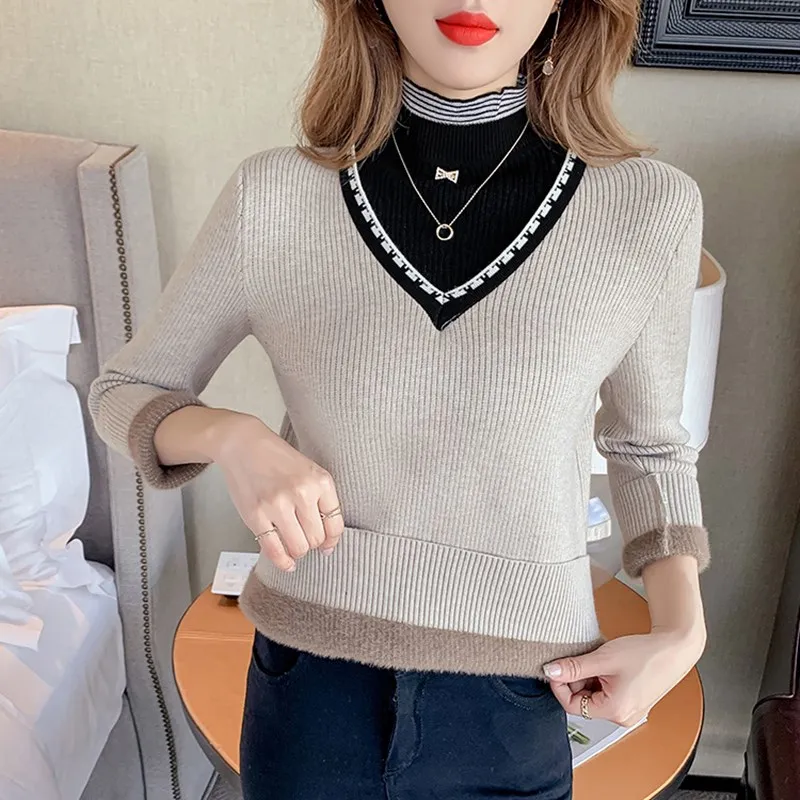 S-XL Fashion Women Imitation Mink Fur Plush Velvet Knitted Pullover Sweater Office Lady Winter Warmer Jacket Clothing Party Gift
S-XL Fashion Women Imitation Mink Fur Plush Velvet Knitted Pullover Sweater Office Lady Winter Warmer Jacket Clothing Party Gift