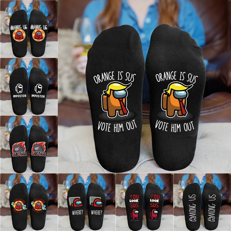 Men's Winter Cartoon Anime-Games-Among-Us Socks Harajuku Fashion Trends Street Cosplay Cotton Crew Socks Christmas Gift 
Men's Winter Cartoon Anime-Games-Among-Us Socks Harajuku Fashion Trends Street Cosplay Cotton Crew Socks Christmas Gift