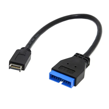 USB Extension Cable USB 3.1 20Pin Female to USB 3.0 20 Pin Male Extension Cable Motherboard Mainboard Cable Extender 
USB Extension Cable USB 3.1 20Pin Female to USB 3.0 20 Pin Male Extension Cable Motherboard Mainboard Cable Extender