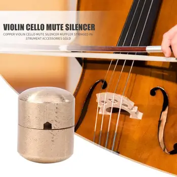 Durable Mute Silencer Multi-function Copper Violin Cello Mute Silencer Muffler Stringed Instrument Accessories Gold
Durable Mute Silencer Multi-function Copper Violin Cello Mute Silencer Muffler Stringed Instrument Accessories Gold