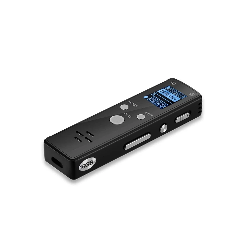 New 16GB Digital Voice Recorder Voice Activated Audio Recorder with Playback for School Lectures Meetings Interviews
New 16GB Digital Voice Recorder Voice Activated Audio Recorder with Playback for School Lectures Meetings Interviews