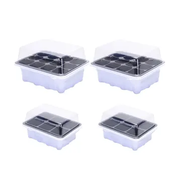 4 Pcs Seedling Tray Sprout Plate 6/12 Cells Nursery Pots Tray with Transparent Lids Box Gardening Bonsai 6 12 Cells 2 for Each
4 Pcs Seedling Tray Sprout Plate 6/12 Cells Nursery Pots Tray with Transparent Lids Box Gardening Bonsai 6 12 Cells 2 for Each