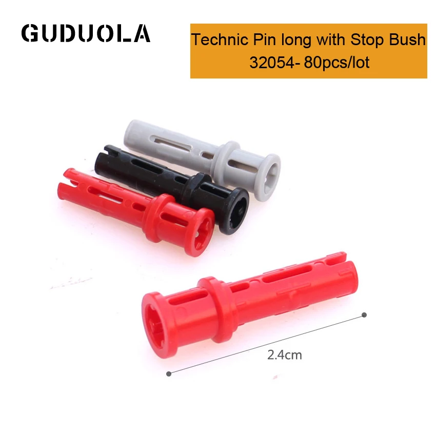 Technic Parts 32054 Technic Pin Long with Stop Bush MOC Technic Pin/Axle Building Block Assembles Particles Toys 80pcs/lot
Technic Parts 32054 Technic Pin Long with Stop Bush MOC Technic Pin/Axle Building Block Assembles Particles Toys 80pcs/lot